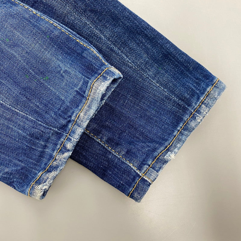 【中古品】【メンズ】 DSQUARED2 ディースクエアード TIDY BIKER JEANS S74LB0516 タイディ バイカー ジーンズ パンツ ボトムス 152-260420-as-14-izu サイズ：44 カラー：インディゴ 万代Net店