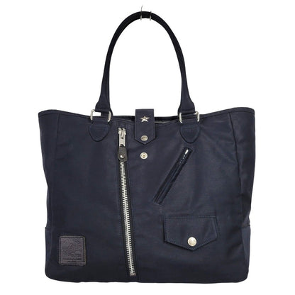 【中古品】【メンズ/レディース】 schott ショット ONE STAR NYLON BAG 3169055 ワンスター ナイロンバッグ トート カバン 鞄 188-260419-as-25-izu カラー：ネイビー系 万代Net店