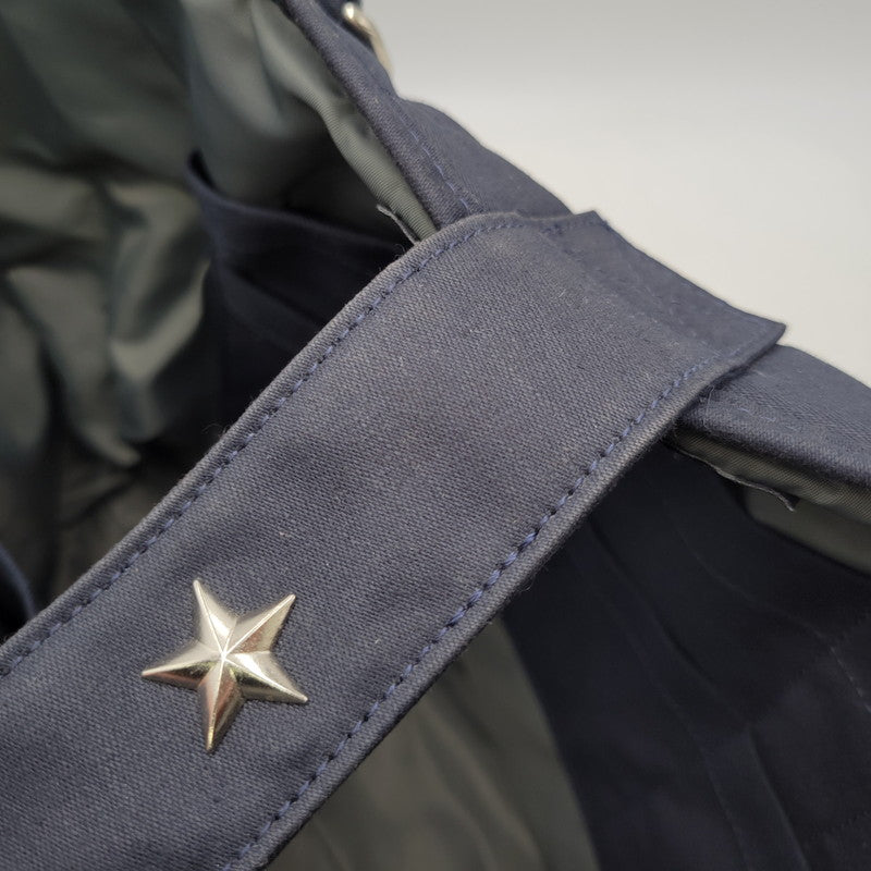 【中古品】【メンズ/レディース】 schott ショット ONE STAR NYLON BAG 3169055 ワンスター ナイロンバッグ トート カバン 鞄 188-260419-as-25-izu カラー：ネイビー系 万代Net店