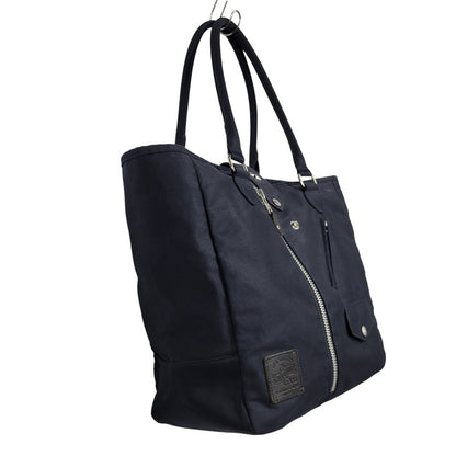 【中古品】【メンズ/レディース】 schott ショット ONE STAR NYLON BAG 3169055 ワンスター ナイロンバッグ トート カバン 鞄 188-260419-as-25-izu カラー：ネイビー系 万代Net店