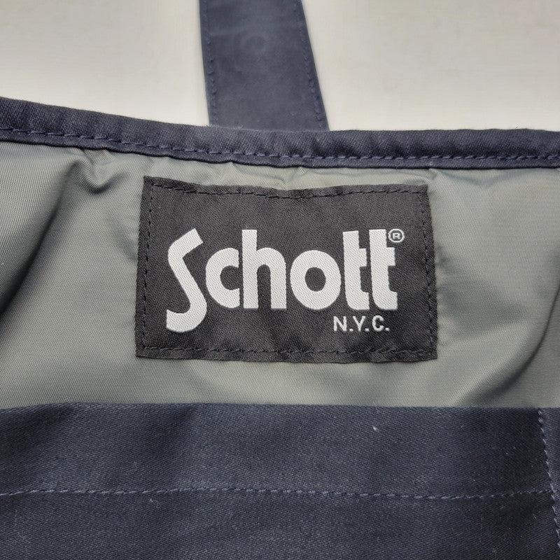 【中古品】【メンズ/レディース】 schott ショット ONE STAR NYLON BAG 3169055 ワンスター ナイロンバッグ トート カバン 鞄 188-260419-as-25-izu カラー：ネイビー系 万代Net店