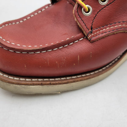【中古品】【メンズ/レディース】 RED WING レッドウィング 6-INCH CLASSIC MOC 8875 6インチ クラシック モック 復刻 白四角犬タグ USA製 ブーツ シューズ 靴 164-260419-as-24-izu サイズ：25.5cm カラー：ORO RUSSET 万代Net店