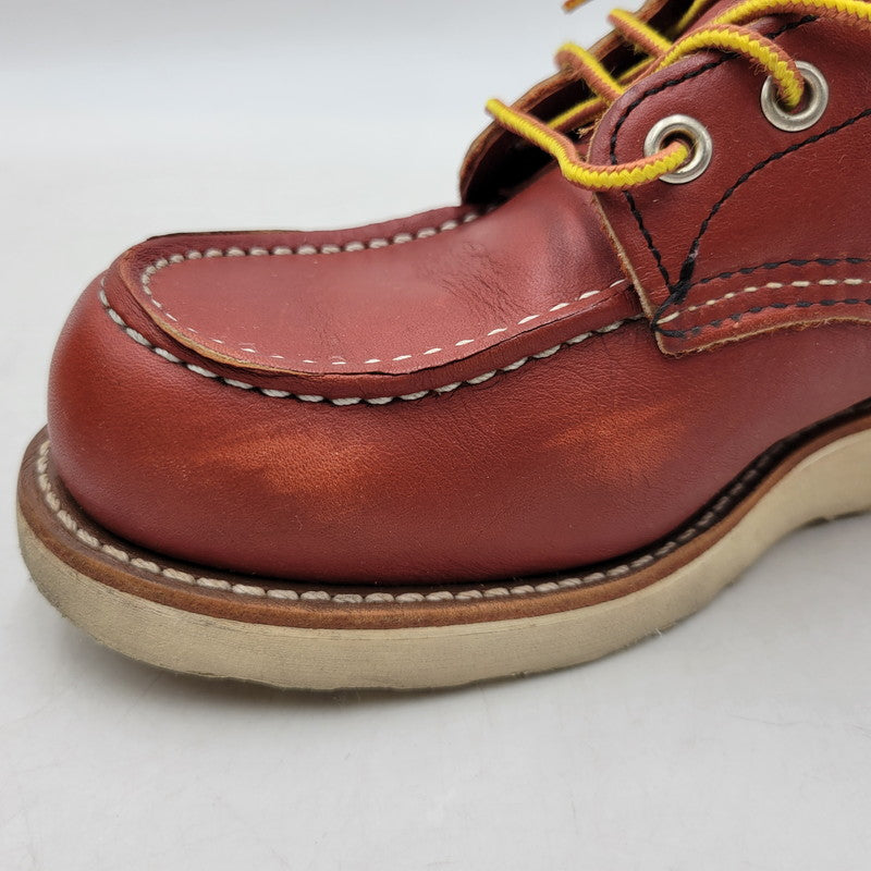 【中古品】【メンズ/レディース】 RED WING レッドウィング 6-INCH CLASSIC MOC 8875 6インチ クラシック モック 復刻 白四角犬タグ USA製 ブーツ シューズ 靴 164-260419-as-24-izu サイズ：25.5cm カラー：ORO RUSSET 万代Net店