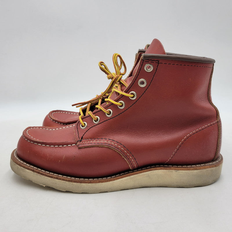 【中古品】【メンズ/レディース】 RED WING レッドウィング 6-INCH CLASSIC MOC 8875 6インチ クラシック モック 復刻 白四角犬タグ USA製 ブーツ シューズ 靴 164-260419-as-24-izu サイズ：25.5cm カラー：ORO RUSSET 万代Net店
