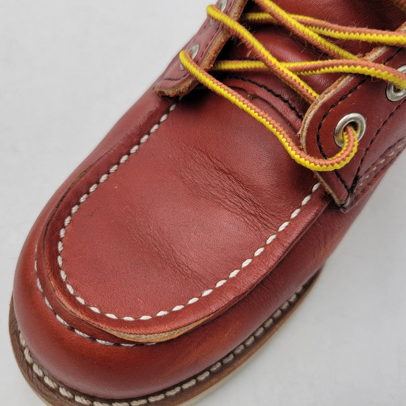 【中古品】【メンズ/レディース】 RED WING レッドウィング 6-INCH CLASSIC MOC 8875 6インチ クラシック モック 復刻 白四角犬タグ USA製 ブーツ シューズ 靴 164-260419-as-24-izu サイズ：25.5cm カラー：ORO RUSSET 万代Net店