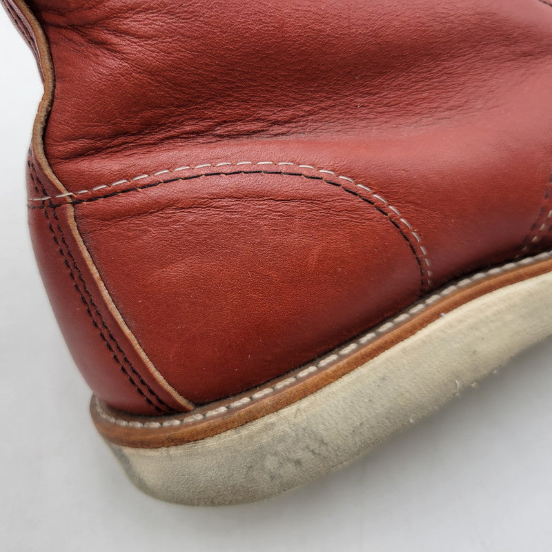 【中古品】【メンズ/レディース】 RED WING レッドウィング 6-INCH CLASSIC MOC 8875 6インチ クラシック モック 復刻 白四角犬タグ USA製 ブーツ シューズ 靴 164-260419-as-24-izu サイズ：25.5cm カラー：ORO RUSSET 万代Net店