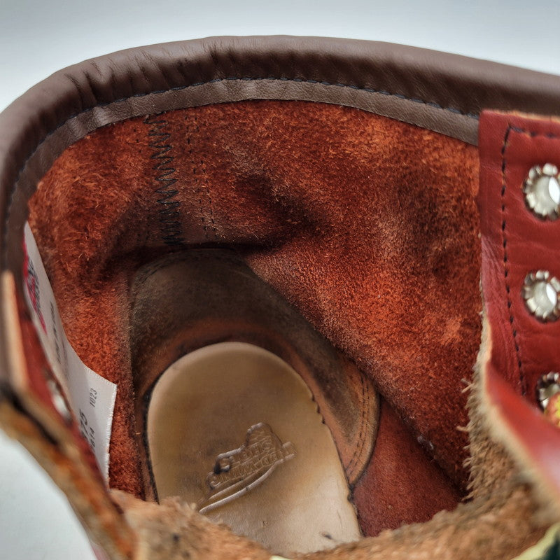【中古品】【メンズ/レディース】 RED WING レッドウィング 6-INCH CLASSIC MOC 8875 6インチ クラシック モック 復刻 白四角犬タグ USA製 ブーツ シューズ 靴 164-260419-as-24-izu サイズ：25.5cm カラー：ORO RUSSET 万代Net店