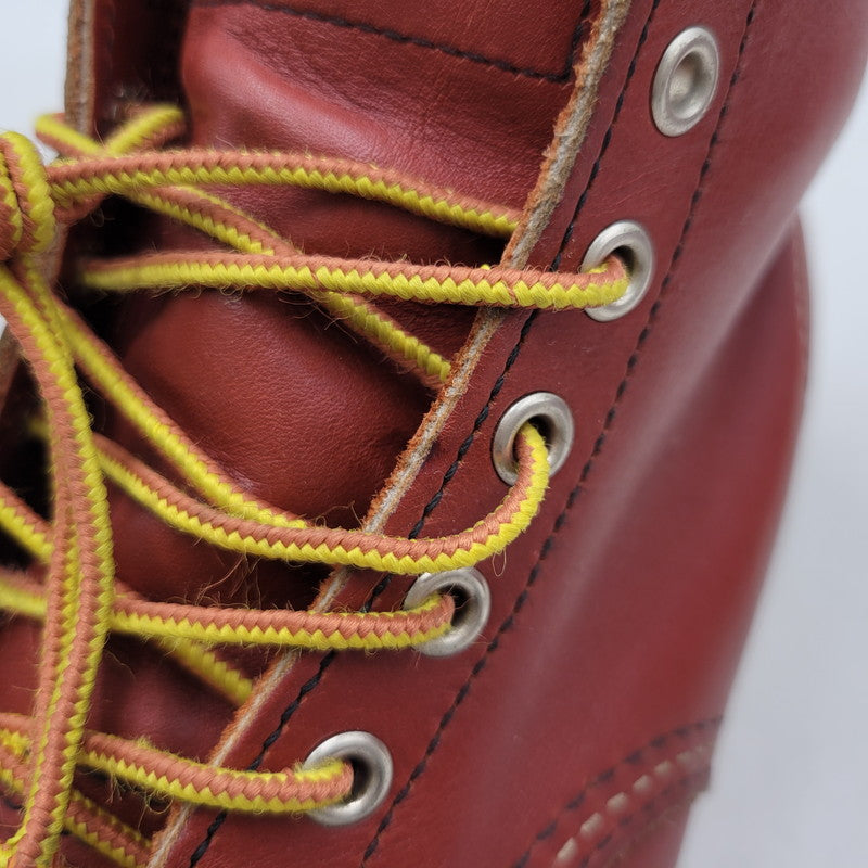 【中古品】【メンズ/レディース】 RED WING レッドウィング 6-INCH CLASSIC MOC 8875 6インチ クラシック モック 復刻 白四角犬タグ USA製 ブーツ シューズ 靴 164-260419-as-24-izu サイズ：25.5cm カラー：ORO RUSSET 万代Net店