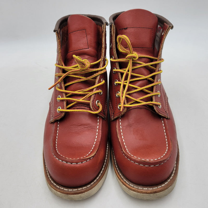【中古品】【メンズ/レディース】 RED WING レッドウィング 6-INCH CLASSIC MOC 8875 6インチ クラシック モック 復刻 白四角犬タグ USA製 ブーツ シューズ 靴 164-260419-as-24-izu サイズ：25.5cm カラー：ORO RUSSET 万代Net店