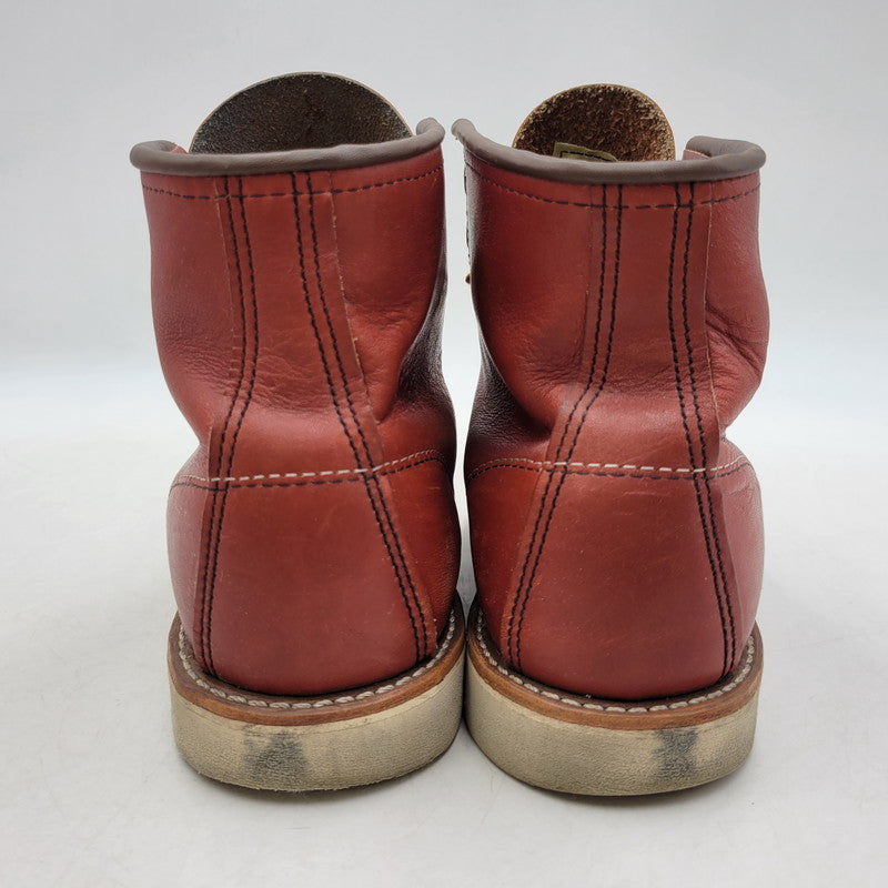 【中古品】【メンズ/レディース】 RED WING レッドウィング 6-INCH CLASSIC MOC 8875 6インチ クラシック モック 復刻 白四角犬タグ USA製 ブーツ シューズ 靴 164-260419-as-24-izu サイズ：25.5cm カラー：ORO RUSSET 万代Net店
