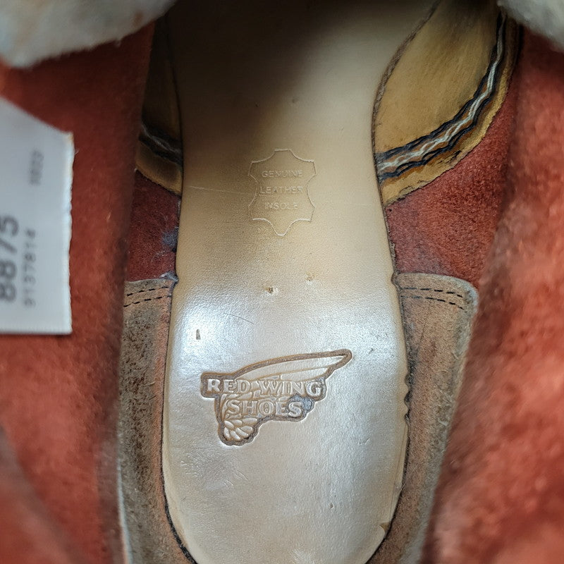 【中古品】【メンズ/レディース】 RED WING レッドウィング 6-INCH CLASSIC MOC 8875 6インチ クラシック モック 復刻 白四角犬タグ USA製 ブーツ シューズ 靴 164-260419-as-24-izu サイズ：25.5cm カラー：ORO RUSSET 万代Net店