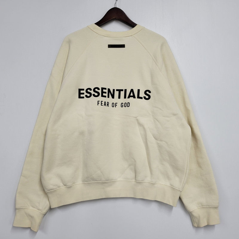 【中古品】【メンズ】 FEAR OF GOD ESSENTIALS フィア オブ ゴッド エッセンシャルズ PULL-OVER CREWNECK プルオーバー クルーネック スウェット 142-260420-as-03-izu サイズ：M カラー：クリーム 万代Net店