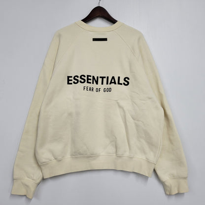 【中古品】【メンズ】 FEAR OF GOD ESSENTIALS フィア オブ ゴッド エッセンシャルズ PULL-OVER CREWNECK プルオーバー クルーネック スウェット 142-260420-as-03-izu サイズ：M カラー：クリーム 万代Net店