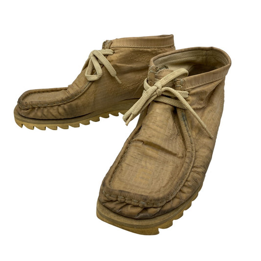【現状渡し品】【メンズ】 A BATHING APE アベイシングエイプ 01841 MANHUNT CHUKKA BOOTS マンハント チャッカ ブーツ シューズ 靴 164-260421-cs-04-izu サイズ：8 カラー：ベージュ 万代Net店