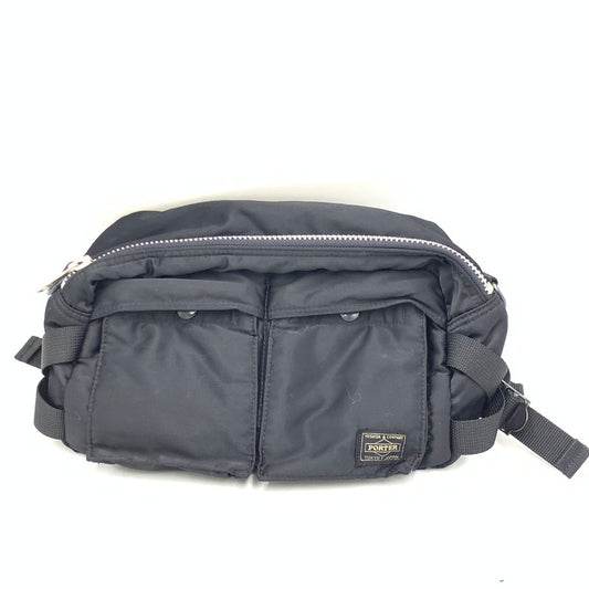 【中古品】【メンズ/レディース】 PORTER ポーター 622-78302 TANKER タンカー WASTE BAG ウエスト バッグ カバン 鞄 188-260420-ya-09-izu カラー：BLACK 万代Net店