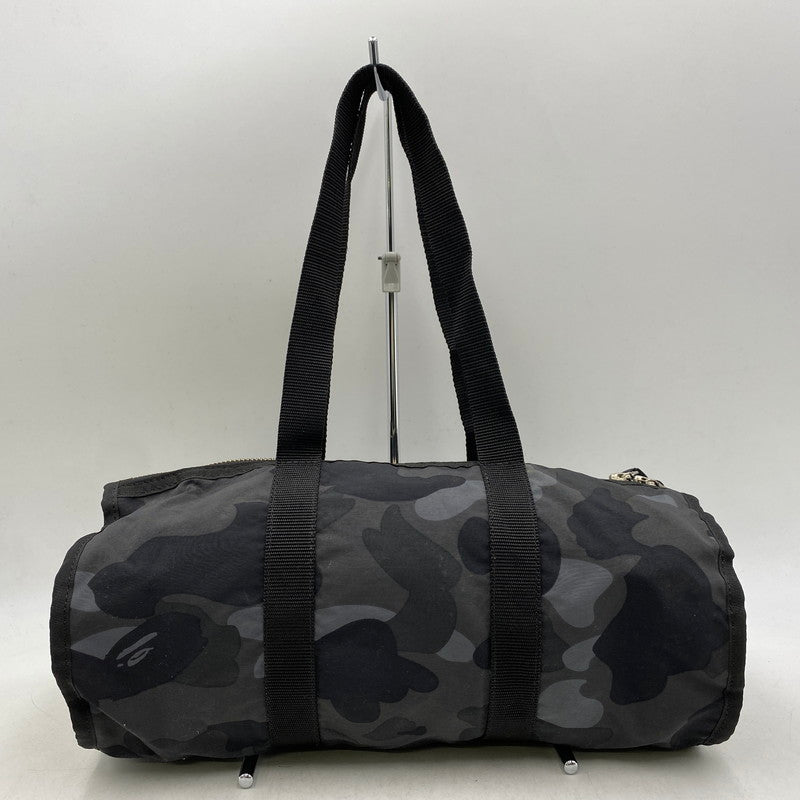 【中古品】【メンズ/レディース】 APE BY A BATHING APE エイプ バイ アベイシングエイプ MINI BOSTON BAG ミニ ボストン バッグ カバン 鞄 188-260421-cs-06-izu カラー：ブラック系 万代Net店