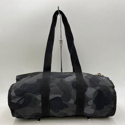 【中古品】【メンズ/レディース】 APE BY A BATHING APE エイプ バイ アベイシングエイプ MINI BOSTON BAG ミニ ボストン バッグ カバン 鞄 188-260421-cs-06-izu カラー：ブラック系 万代Net店