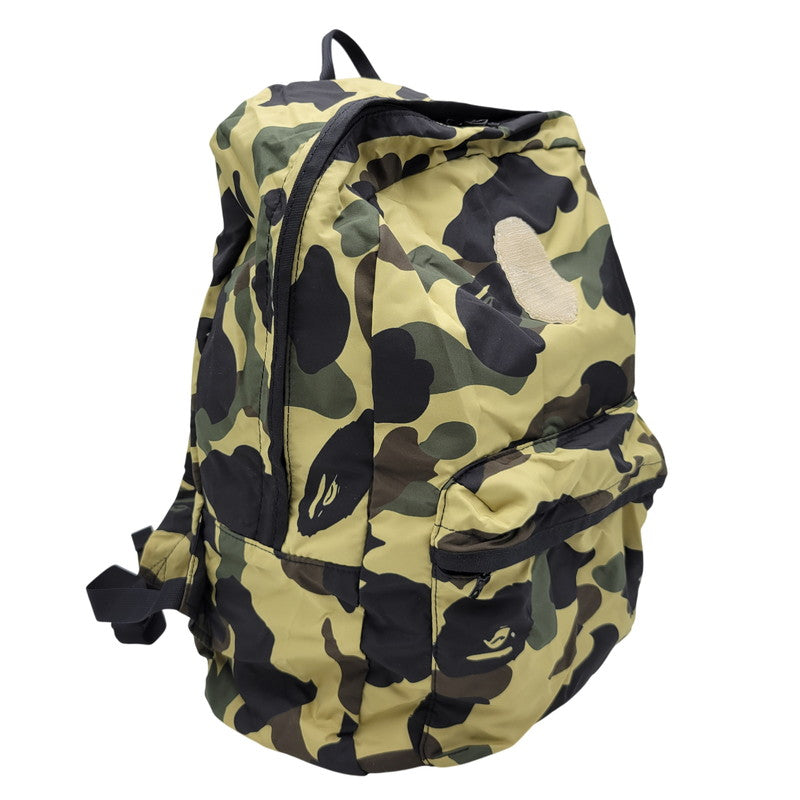 【中古品】【メンズ/レディース】 A BATHING APE アベイシングエイプ 1910-482-042 1ST CAMO COMPACT BACKPACK カモ コンパクト バックパック カバン 鞄 188-260424-cs-14-izu カラー：マルチ 万代Net店