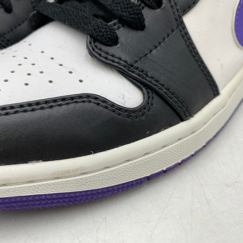【中古品】【メンズ】 NIKE ナイキ 554724-095 AIR JORDAN 1 MID エア ジョーダン ワン ミッド スニーカー シューズ 靴 160-260421-cs-02-izu サイズ：27.0cm カラー：BLACK/DARK IRIS-WHITE 万代Net店