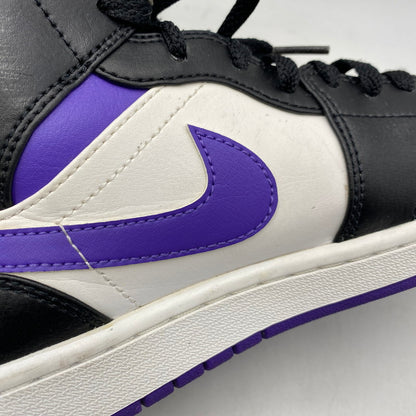 【中古品】【メンズ】 NIKE ナイキ 554724-095 AIR JORDAN 1 MID エア ジョーダン ワン ミッド スニーカー シューズ 靴 160-260421-cs-02-izu サイズ：27.0cm カラー：BLACK/DARK IRIS-WHITE 万代Net店