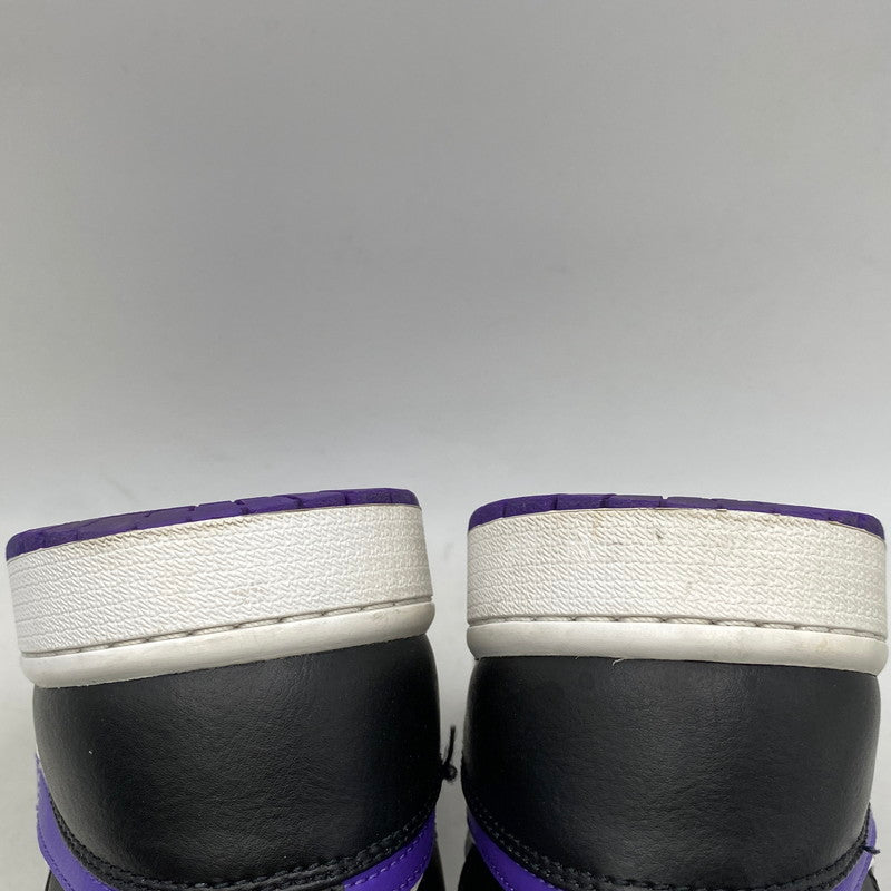 【中古品】【メンズ】 NIKE ナイキ 554724-095 AIR JORDAN 1 MID エア ジョーダン ワン ミッド スニーカー シューズ 靴 160-260421-cs-02-izu サイズ：27.0cm カラー：BLACK/DARK IRIS-WHITE 万代Net店