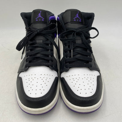 【中古品】【メンズ】 NIKE ナイキ 554724-095 AIR JORDAN 1 MID エア ジョーダン ワン ミッド スニーカー シューズ 靴 160-260421-cs-02-izu サイズ：27.0cm カラー：BLACK/DARK IRIS-WHITE 万代Net店