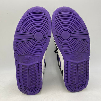 【中古品】【メンズ】 NIKE ナイキ 554724-095 AIR JORDAN 1 MID エア ジョーダン ワン ミッド スニーカー シューズ 靴 160-260421-cs-02-izu サイズ：27.0cm カラー：BLACK/DARK IRIS-WHITE 万代Net店