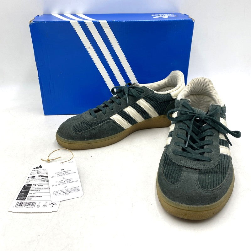 【中古品】【メンズ/レディース】 adidas アディダス IG1976 WOMEN'S HANDBALL SPEZIAL ウィメンズ ハンドボール スペツィアル スニーカー シューズ 靴 161-260421-cs-03-izu サイズ：25.5cm カラー：MINERAL GREEN/OFF WHITE/GUM 万代Net店