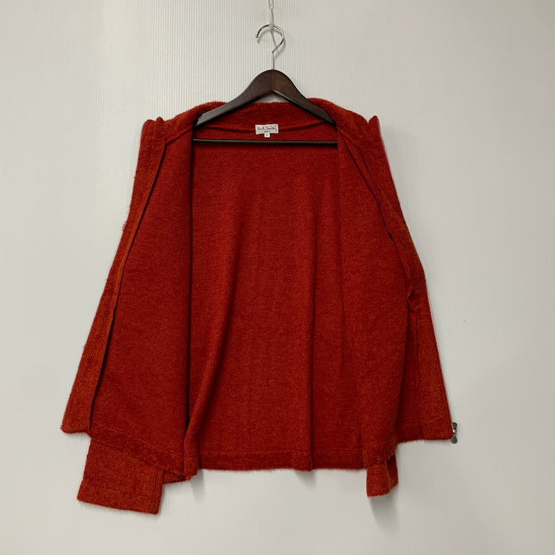 【中古品】【メンズ】 PAUL SMITH ポール・スミス 407531 シャギーニットジップアップジャケット トップス 長袖 141-260423-ya-01-izu サイズ：M カラー：レッド 万代Net店