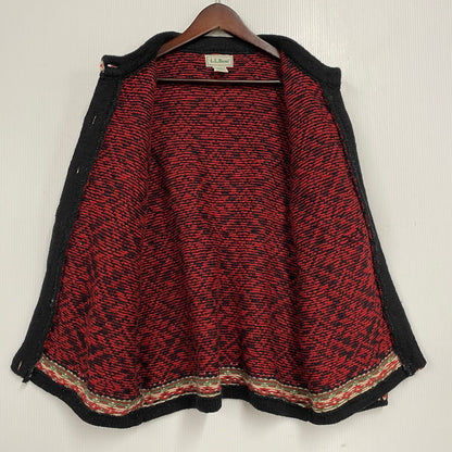 【中古品】【メンズ】 L.L.BEAN エルエルビーン 80S USA製 NORDIC CARDIGAN ノルディック カーディガン トップス ニット 146-260423-ya-12-izu サイズ：M カラー：レッド 万代Net店