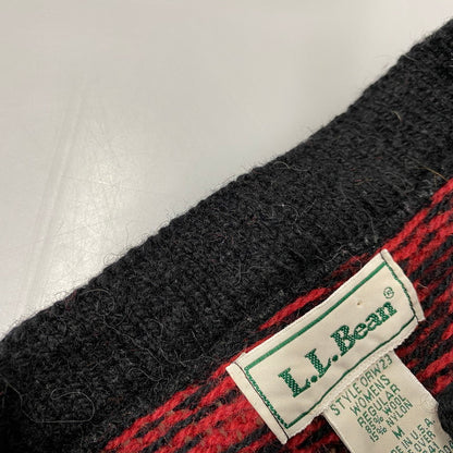 【中古品】【メンズ】 L.L.BEAN エルエルビーン 80S USA製 NORDIC CARDIGAN ノルディック カーディガン トップス ニット 146-260423-ya-12-izu サイズ：M カラー：レッド 万代Net店