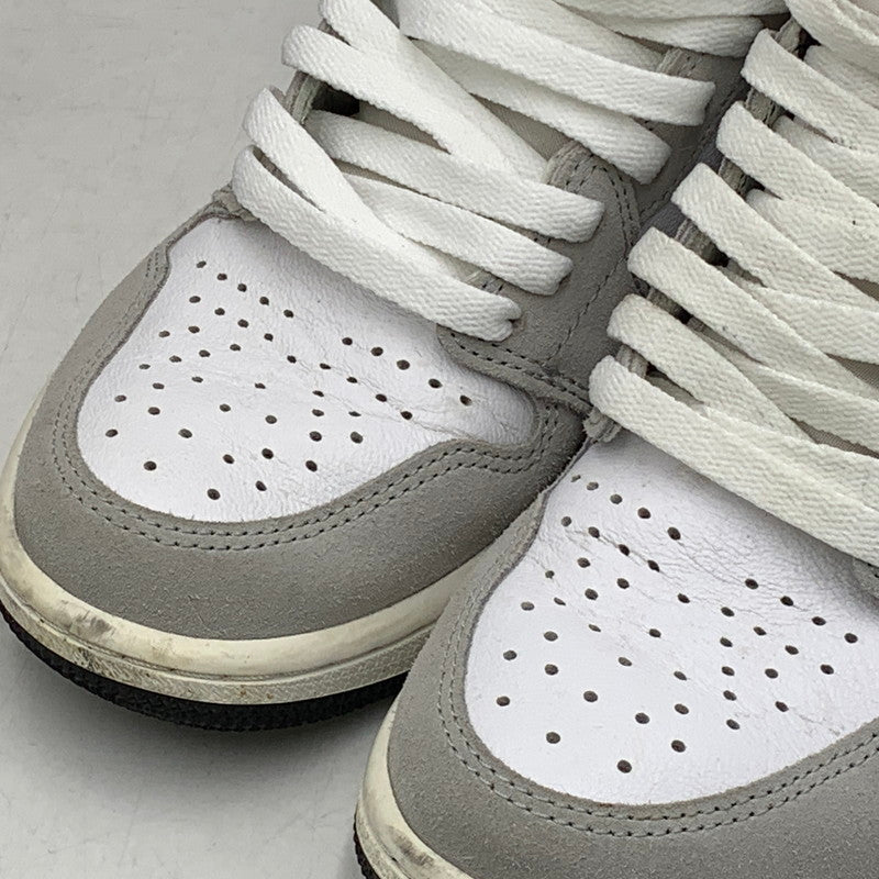 【中古品】【メンズ/レディース】 NIKE ナイキ 555088-126 AIR JORDAN エア ジョーダン 1 HIGH ハイ OG オージー スニーカー シューズ 靴 160-260421-ya-02-izu サイズ：26cm カラー：WHITE/BLACK/LIGHT SMOKE GREY 万代Net店