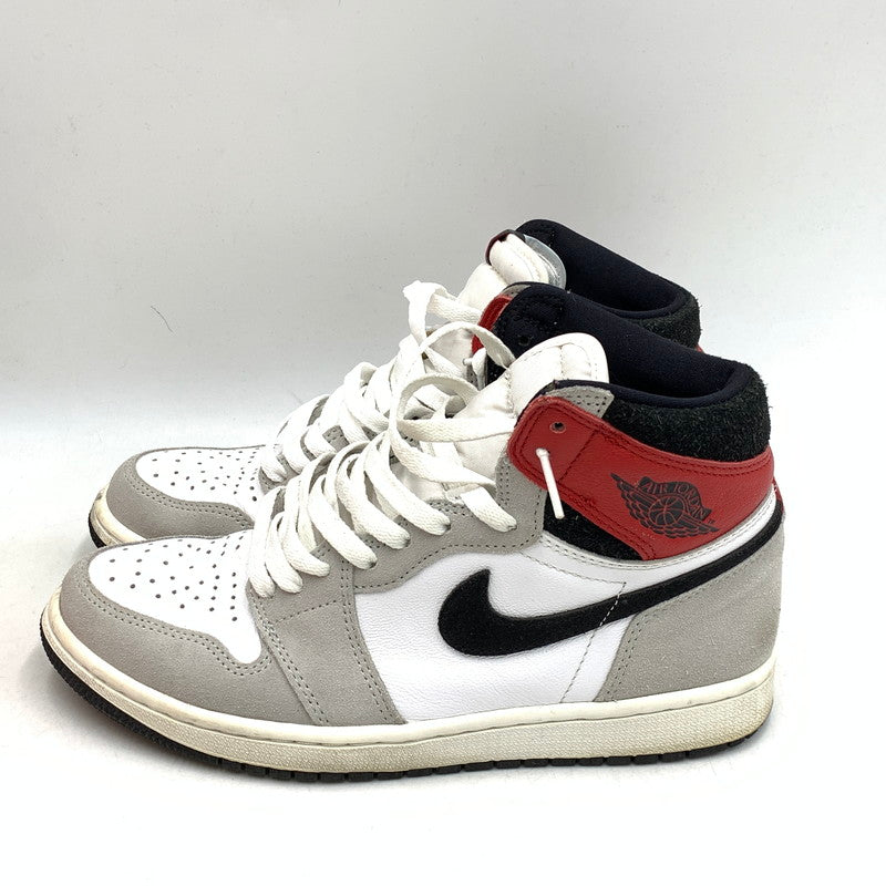【中古品】【メンズ/レディース】 NIKE ナイキ 555088-126 AIR JORDAN エア ジョーダン 1 HIGH ハイ OG オージー スニーカー シューズ 靴 160-260421-ya-02-izu サイズ：26cm カラー：WHITE/BLACK/LIGHT SMOKE GREY 万代Net店
