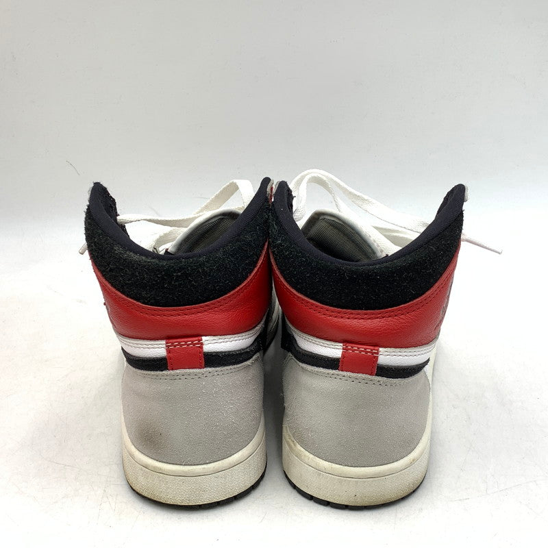 【中古品】【メンズ/レディース】 NIKE ナイキ 555088-126 AIR JORDAN エア ジョーダン 1 HIGH ハイ OG オージー スニーカー シューズ 靴 160-260421-ya-02-izu サイズ：26cm カラー：WHITE/BLACK/LIGHT SMOKE GREY 万代Net店