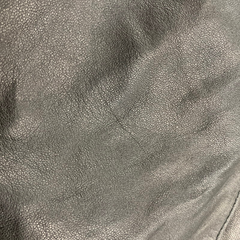【中古品】【メンズ】 BLACK LABEL CRESTBRIDGE ブラックレーベル クレストブリッジ 51F01-601-09 LEATHER SINGLE RIDERS JACKET レザーシングル ライダース ジャケット アウター 141-260421-ya-05-izu サイズ：L カラー：BLACK 万代Net店
