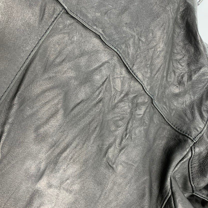 【中古品】【メンズ】 BLACK LABEL CRESTBRIDGE ブラックレーベル クレストブリッジ 51F01-601-09 LEATHER SINGLE RIDERS JACKET レザーシングル ライダース ジャケット アウター 141-260421-ya-05-izu サイズ：L カラー：BLACK 万代Net店