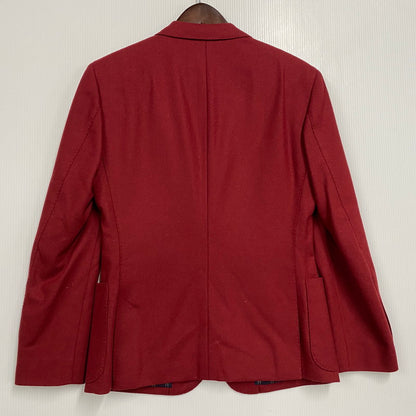 【中古品】【レディース】 BURBERRY BLACK LABEL バーバリーブラックレーベル D1E12-808-16 WOOL ウール 2B TAILORED JACKET テーラード ジャケット アウター 168-260423-ya-08-izu サイズ：S カラー：RED 万代Net店