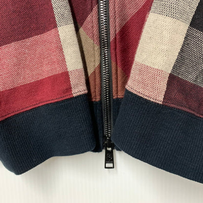 【中古品】【メンズ】 BLACK LABEL CRESTBRIDGE ブラックレーベル クレストブリッジ 51P52-852-15 CHECK FULLZIP HOODIE チェック フルジップ フーディ トップス 長袖 141-260421-ya-04-izu サイズ：L カラー：マルチ 万代Net店
