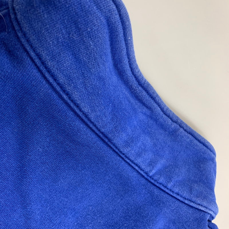【中古品】【メンズ】 Supreme シュプリーム 15AW BIG SUP LOGO HALF ZIP SWEAT ビッグ サップ ロゴ ハーフ ジップ スウェット トップス 長袖 149-260421-ya-09-izu サイズ：M カラー：BLUE 万代Net店