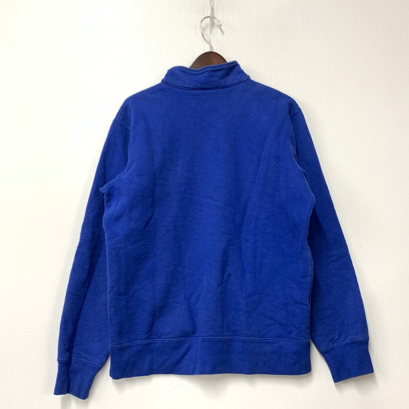 【中古品】【メンズ】 Supreme シュプリーム 15AW BIG SUP LOGO HALF ZIP SWEAT ビッグ サップ ロゴ ハーフ ジップ スウェット トップス 長袖 149-260421-ya-09-izu サイズ：M カラー：BLUE 万代Net店