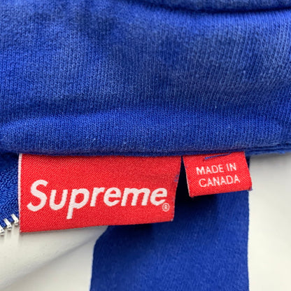 【中古品】【メンズ】 Supreme シュプリーム 15AW BIG SUP LOGO HALF ZIP SWEAT ビッグ サップ ロゴ ハーフ ジップ スウェット トップス 長袖 149-260421-ya-09-izu サイズ：M カラー：BLUE 万代Net店