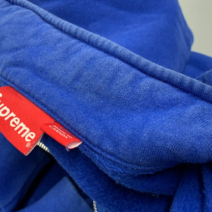 【中古品】【メンズ】 Supreme シュプリーム 15AW BIG SUP LOGO HALF ZIP SWEAT ビッグ サップ ロゴ ハーフ ジップ スウェット トップス 長袖 149-260421-ya-09-izu サイズ：M カラー：BLUE 万代Net店