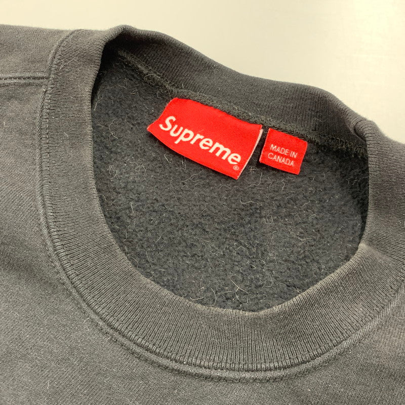 【中古品】【メンズ】 Supreme シュプリーム 20FW FUTURA LOGO CREWNECK フューチュラ ロゴ クルーネック トップス 長袖 149-260421-ya-11-izu サイズ：L カラー：BLACK 万代Net店