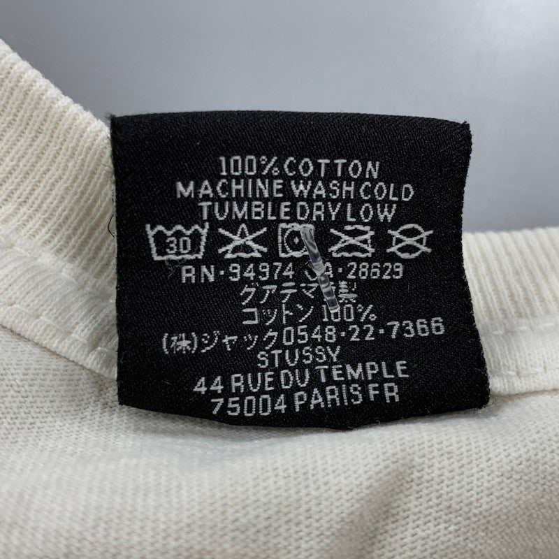【中古品】【メンズ】 STUSSY ステューシー STRIKE PIGMENT DYED TEE 1904951 ストライク ピグメントダイ Tシャツ 半袖 トップス 142-260422-as-11-izu サイズ：L カラー：ナチュラル 万代Net店