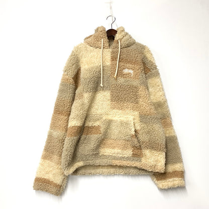 【中古品】【メンズ】 STUSSY ステューシー 118519 BRONSON SHERPA HOODIE ブロンソン シェルパ フーディ トップス 長袖 142-260421-ya-03-izu サイズ：L カラー：BEIGE 万代Net店