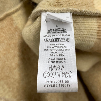 【中古品】【メンズ】 STUSSY ステューシー 118519 BRONSON SHERPA HOODIE ブロンソン シェルパ フーディ トップス 長袖 142-260421-ya-03-izu サイズ：L カラー：BEIGE 万代Net店