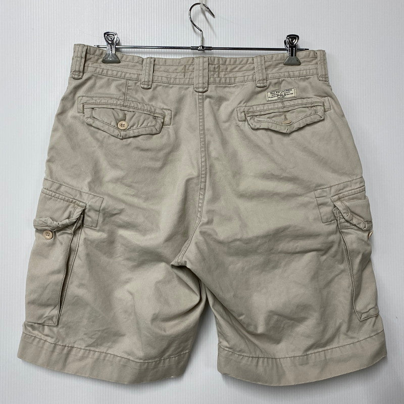 【中古品】【メンズ】 POLO BY RALPH LAUREN ポロバイラルフローレン CARGO SHORTS カーゴ ショーツ ショートパンツ ボトムス 157-260425-kh-08-izu サイズ：36 カラー：ベージュ 万代Net店