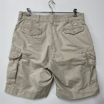 【中古品】【メンズ】 POLO BY RALPH LAUREN ポロバイラルフローレン CARGO SHORTS カーゴ ショーツ ショートパンツ ボトムス 157-260425-kh-08-izu サイズ：36 カラー：ベージュ 万代Net店