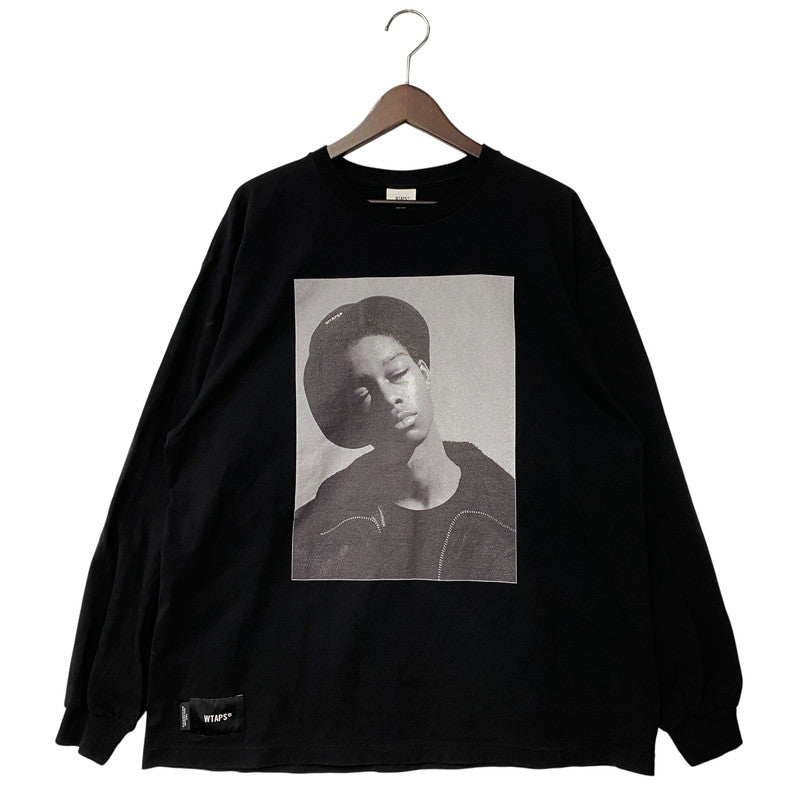 【中古品】【メンズ】 WTAPS ダブルタップス 252ATDT-LTM01S 252MV LS COTTON ロングスリーブ コットン Tシャツ トップス 142-260424-kh-04-izu サイズ：02 カラー：ブラック 万代Net店