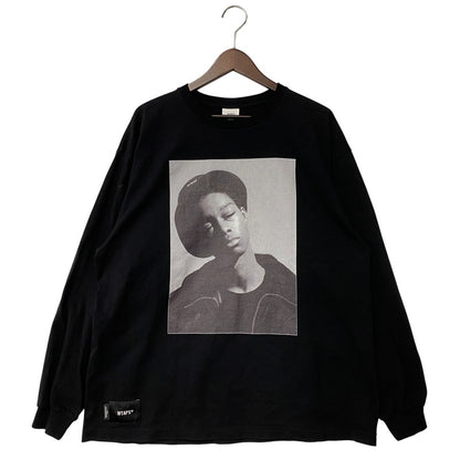 【中古品】【メンズ】 WTAPS ダブルタップス 252ATDT-LTM01S 252MV LS COTTON ロングスリーブ コットン Tシャツ トップス 142-260424-kh-04-izu サイズ：02 カラー：ブラック 万代Net店